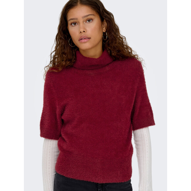 Only Onlpiumo ss highneck knt cabernet 15364467-182651 large