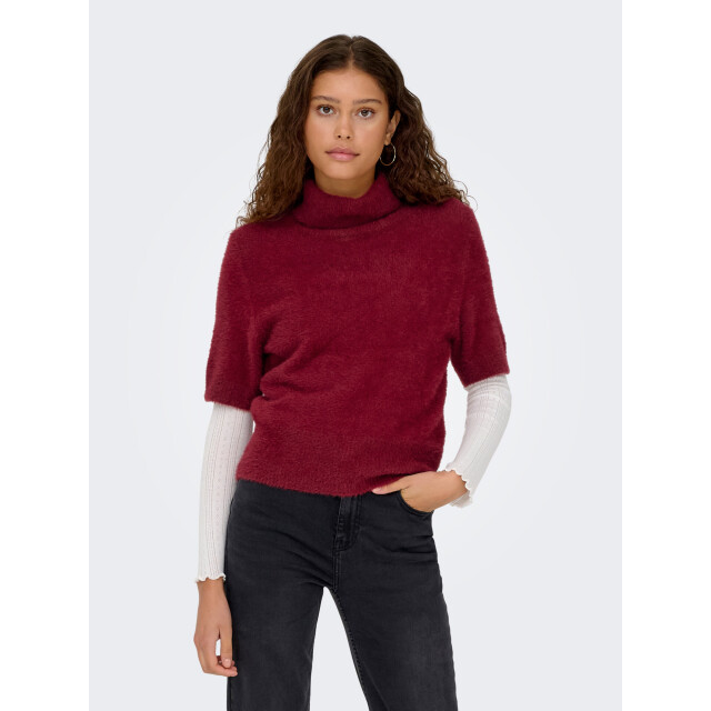 Only Onlpiumo ss highneck knt cabernet 15364467-182651 large