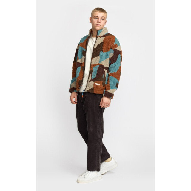 Revolution Printed teddy jacket brown 7023 BROWN large