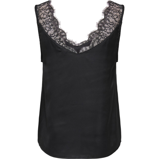 Only Onlchigo life satin lace mix singlet wvn black 15358472-177911 large