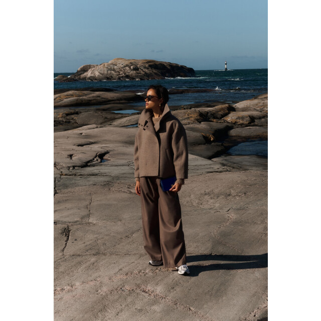 By-Bar Amsterdam Rika coat dark sand 25519022-007 large