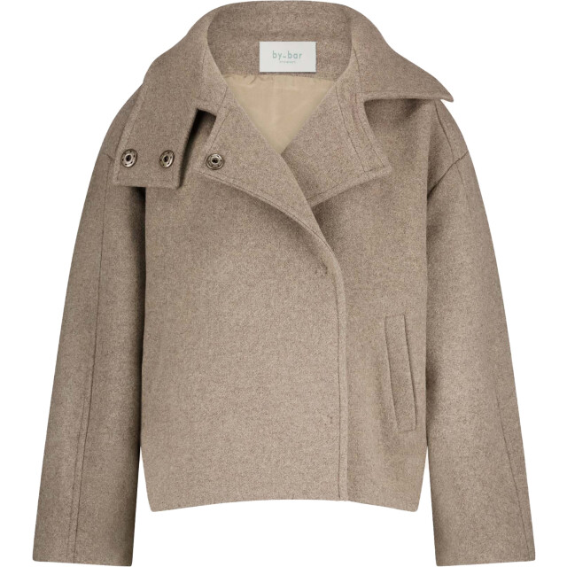 By-Bar Amsterdam Rika coat dark sand 25519022-007 large