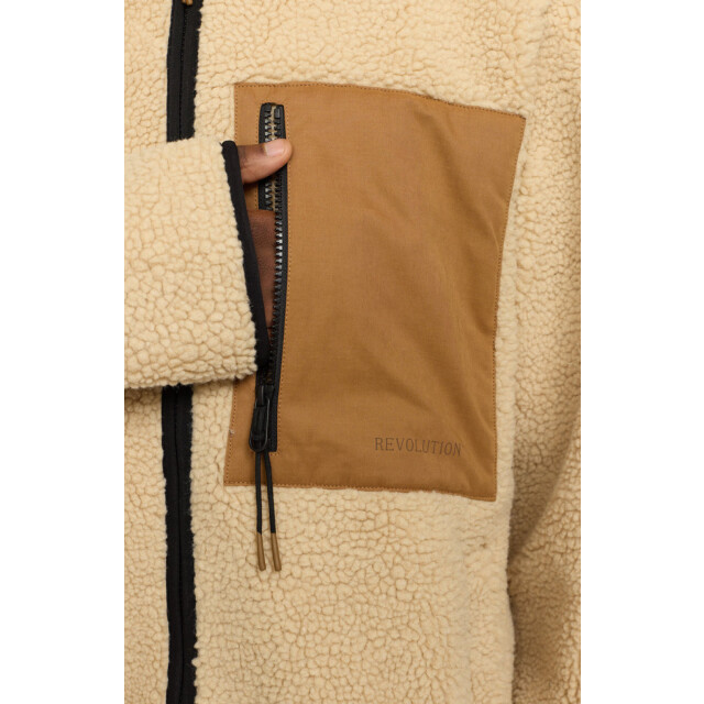 Revolution Pocket teddy jacket beige 7816 BEIGE large