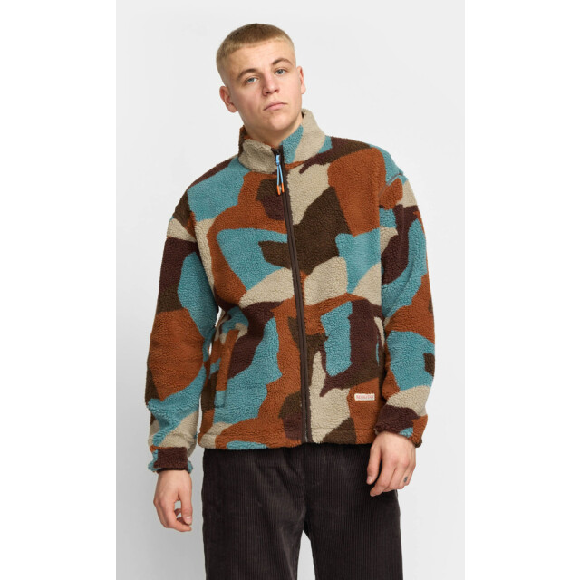 Revolution Printed teddy jacket brown 7023 BROWN large