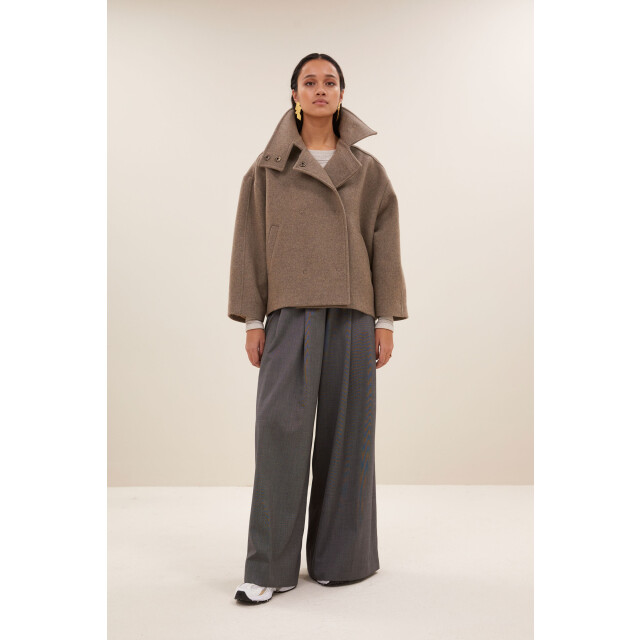 By-Bar Amsterdam Rika coat dark sand 25519022-007 large
