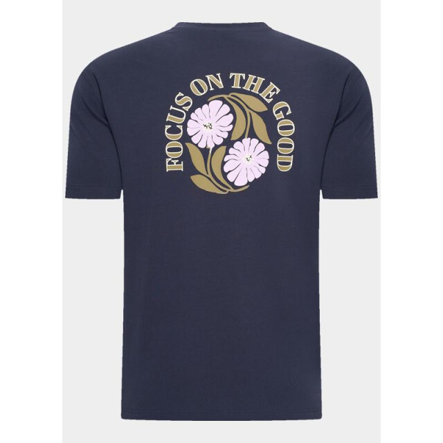 Supply & Co T-shirt korte mouw kegan t-shirt backprint 25308ke03/290 navy 199339 large