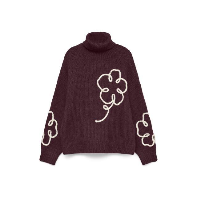 Vero Moda vmfatima ls rollneck pullover 10335036 winetasting 06711.680.0003 large