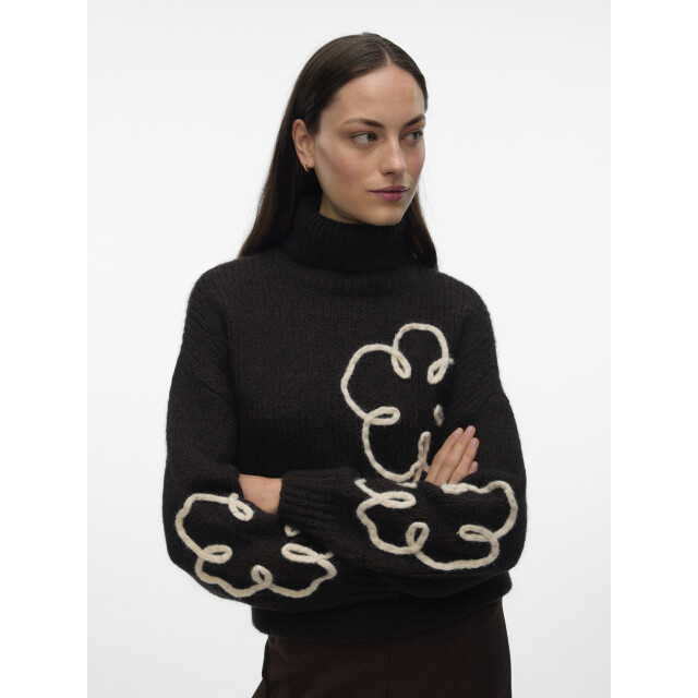 Vero Moda vmfatima ls rollneck pullover 10335036 chocolate torte 06711.880.0001 large