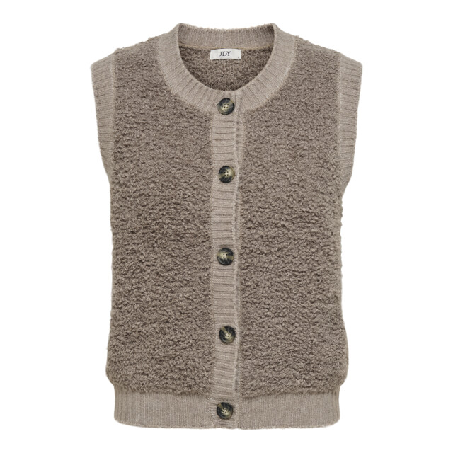 Jacqueline de Yong eira life s/l o-neck button vest 15359800 mountain trail 06741.840.0083 large