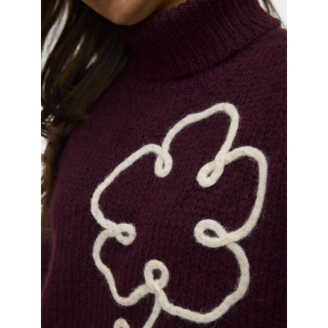 Vero Moda vmfatima ls rollneck pullover 10335036 winetasting 06711.680.0003 large