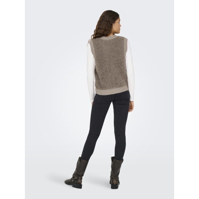 Jacqueline de Yong eira life s/l o-neck button vest 15359800 mountain trail 06741.840.0083 large
