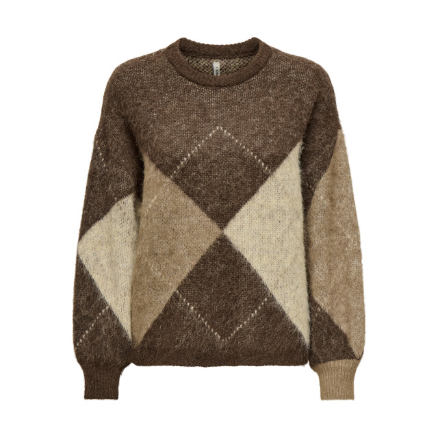 Only onlnoeme life ls jq o-neck knt 15353226 chestnut 06712.849.0022 large