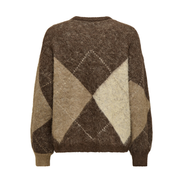 Only onlnoeme life ls jq o-neck knt 15353226 chestnut 06712.849.0022 large