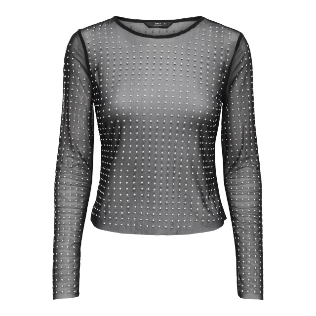 Only onlhilen ls rhinestone mesh top wvn 15358317 - 06012.991.0098 large