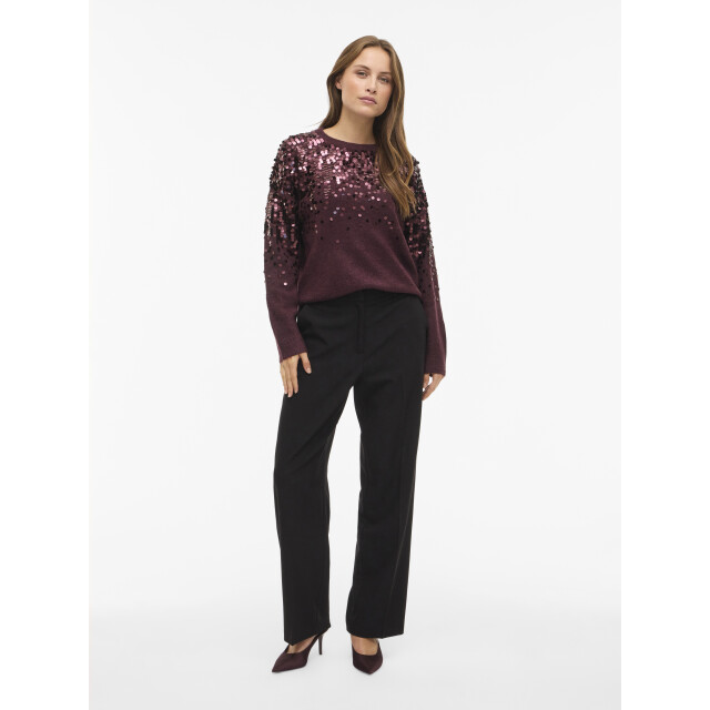 Vila visiquin o-neck l/s glitter knit to 14111877 fig 06712.680.0023 large