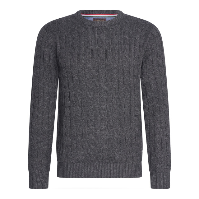 Cappuccino Italia Cable pullover antraciet cap-cable-ant-XXL large
