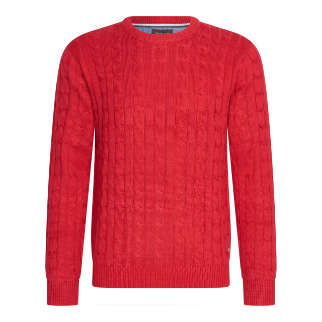 Cappuccino Italia Cable pullover cap-cable-red-XXL large
