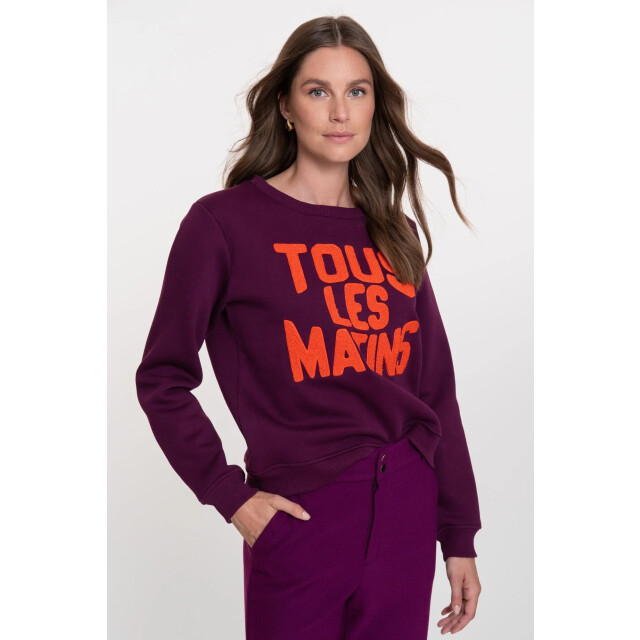 Geisha 52891-24 380 sweater tous les matins purple/orange 52891-24 380 large