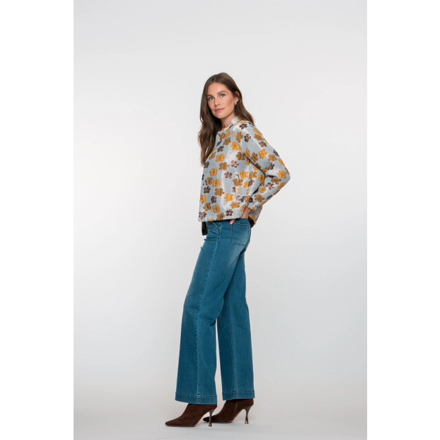 Geisha 51803-10 834 jeans wide stone blue denim 51803-10 834 large