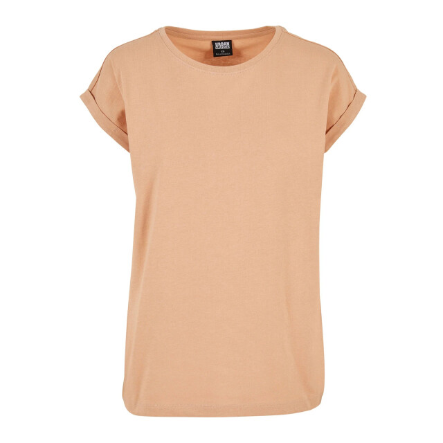Urban Classics Dames verlengd schouder t-shirt UTTN574_amber large