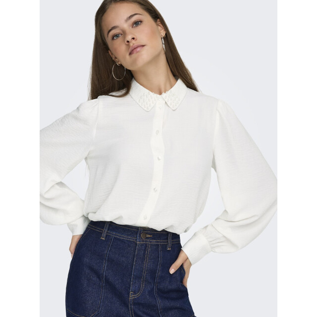Jacqueline de Yong Jdyrachel life ls beaded shirt wvn ecru 4309.03.0025 large