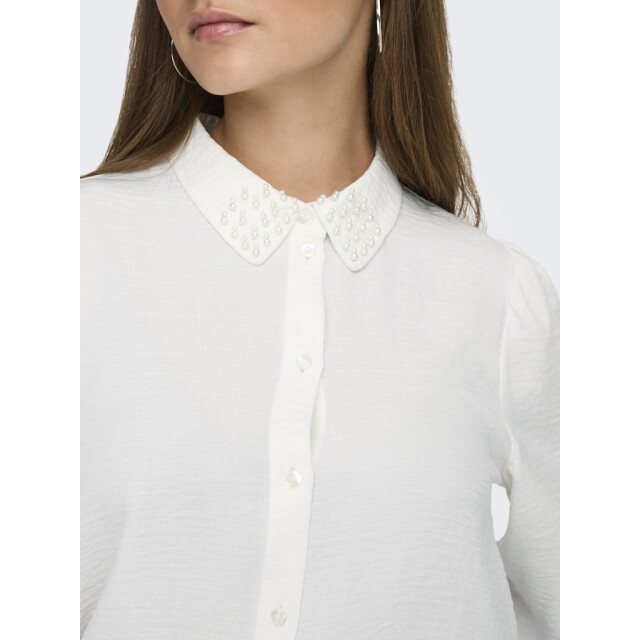 Jacqueline de Yong Jdyrachel life ls beaded shirt wvn ecru 4309.03.0025 large