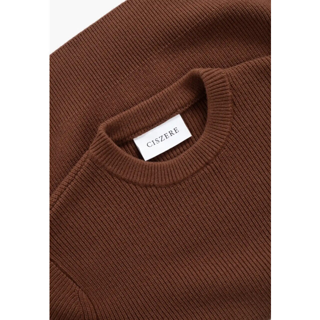 Ciszere Eddie knitted sweater burned orange 40051-014-06 large
