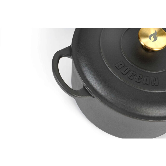 Buccan hamersley gietijzeren kookpan 26 cm rond - 3319297 large