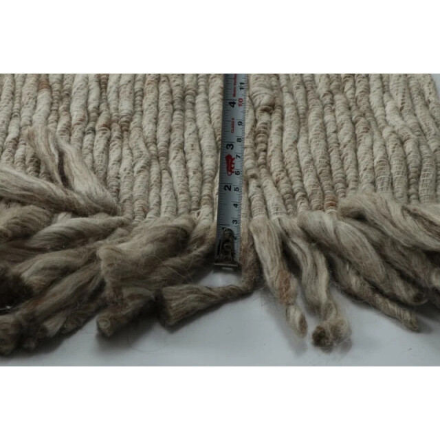 Velaar Outlet vloerkleed smyrna 100% wol effen beige platgeweven modern- 3309743 large