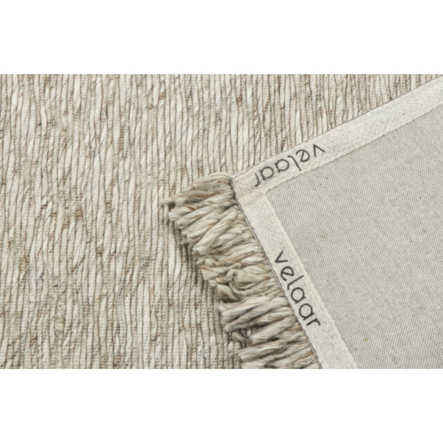 Velaar Outlet vloerkleed smyrna 100% wol effen beige platgeweven modern- 3309743 large