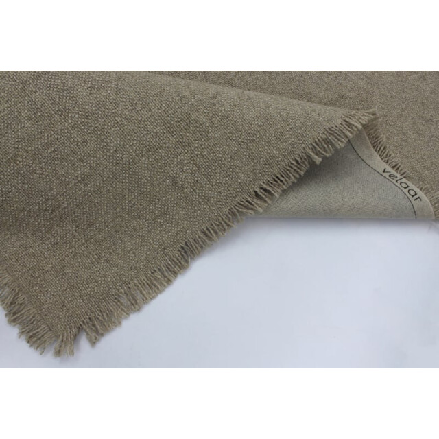 Velaar Outlet vloerkleed flocus 100% wol effen beige platgeweven modern- 3309750 large