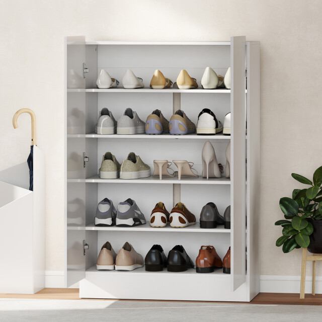 4goodz 5-laags schoenenkast voor 20 paar schoenen hoogglans 3309713 large