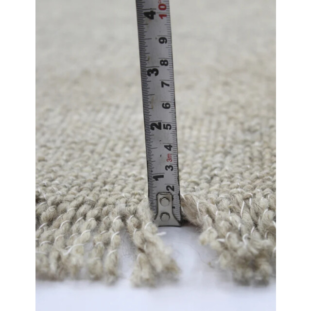 Velaar Outlet vloerkleed flocus 100% wol effen beige platgeweven modern- 3309750 large