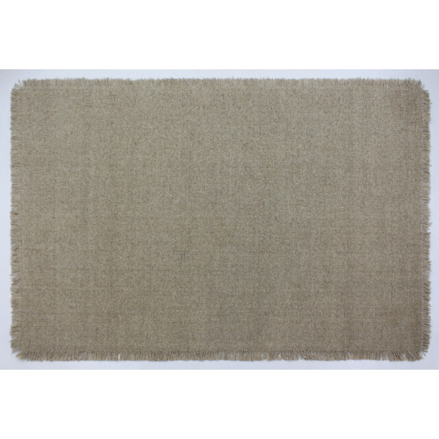 Velaar Outlet vloerkleed flocus 100% wol effen beige platgeweven modern- 3309750 large