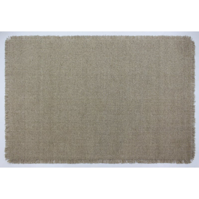 Velaar Outlet vloerkleed flocus 100% wol effen beige platgeweven modern- 3309751 large