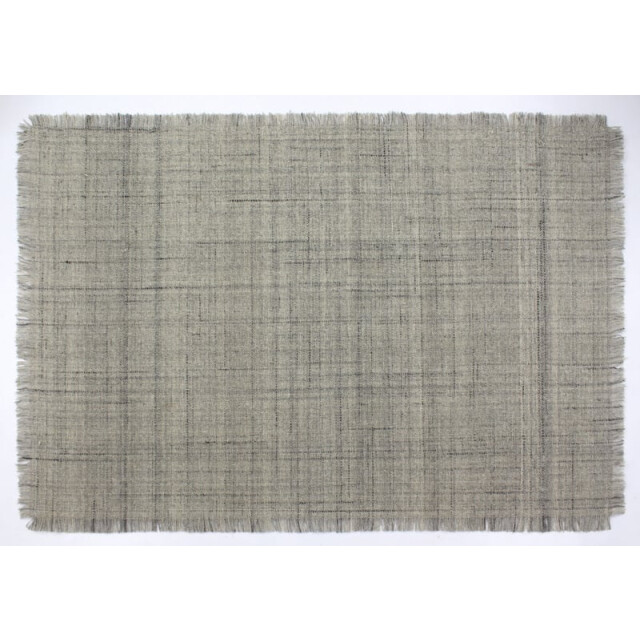 Velaar Outlet vloerkleed flocus 100% wol effen grijs platgeweven modern- 3309749 large