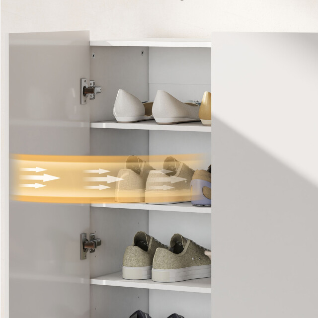 4goodz 5-laags schoenenkast voor 20 paar schoenen hoogglans 3309713 large