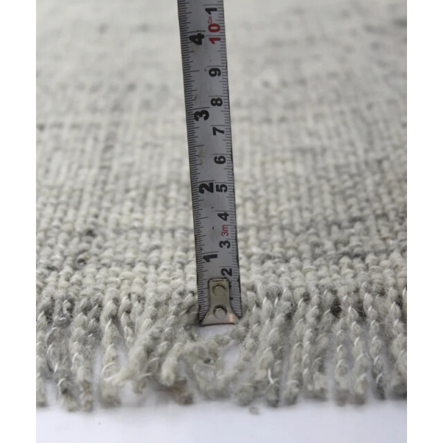 Velaar Outlet vloerkleed flocus 100% wol effen grijs platgeweven modern- 3309749 large