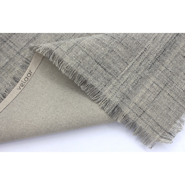 Velaar Outlet vloerkleed flocus 100% wol effen grijs platgeweven modern- 3309749 large