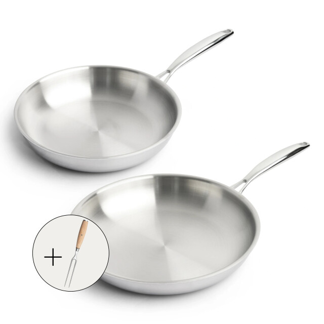 Sophior Rvs koekenpannenset 24/28 cm 3202673 large