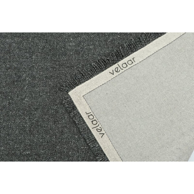 Velaar Outlet vloerkleed flocus 100% wol effen antraciet platgeweven modern- 3309746 large