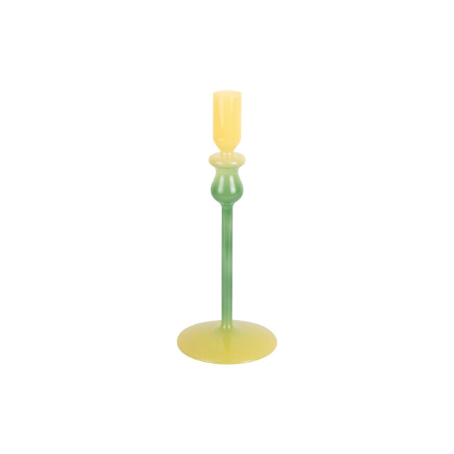 Present Time kandelaar duo colores medium retro green & soft yellow 3259705 large