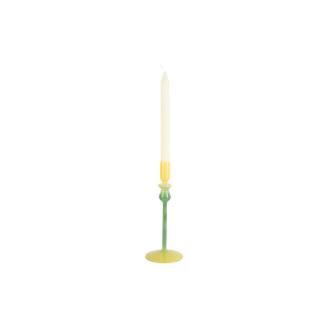 Present Time kandelaar duo colores medium retro green & soft yellow 3259705 large