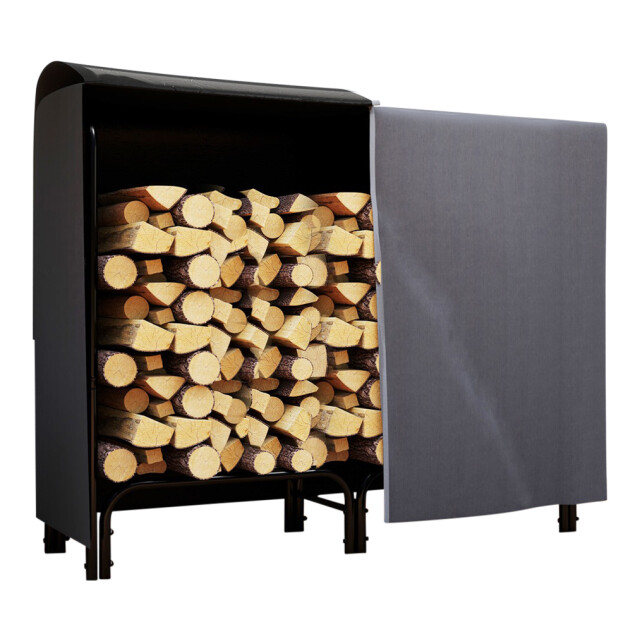4goodz Outsunny houtopslagrek 120x36x99 cm met waterafstotende hoes 3173642 large