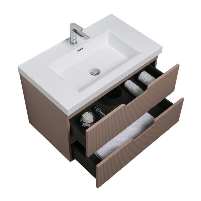 Badplaats Badkamermeubel set thermis 80cm - badmeubel met wastafel 3181208 large