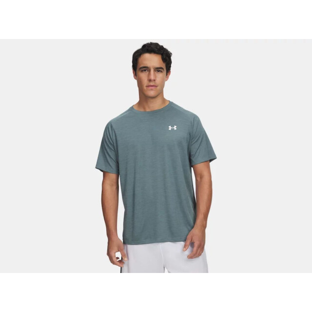 Under Armour ua tech textured ss-blu training t-shirt korte mouw heren - 073078_200-L large