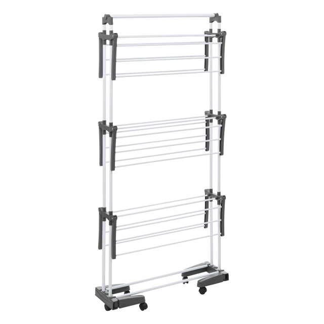 4goodz Droogrek 24 meter inklapbaar op wielen 62x125x174 cm - 3306763 large