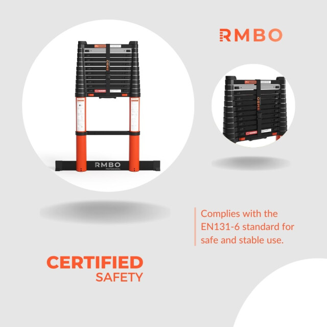 RMBO ® professionele telescopische ladder 3,8m 3188063 large