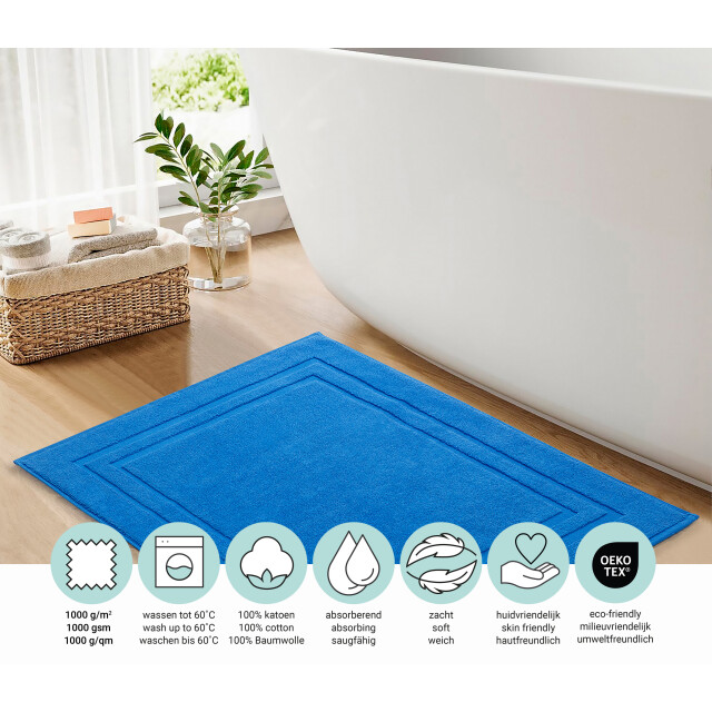 DoubleDry Hotel badmat 50 x 80 cm – 100% katoen – zacht en absorberend – 3286656 large