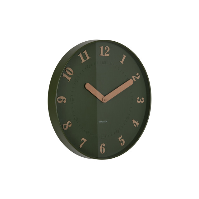 Karlsson wandklok amena luxury green- Ø40cm 3259519 large